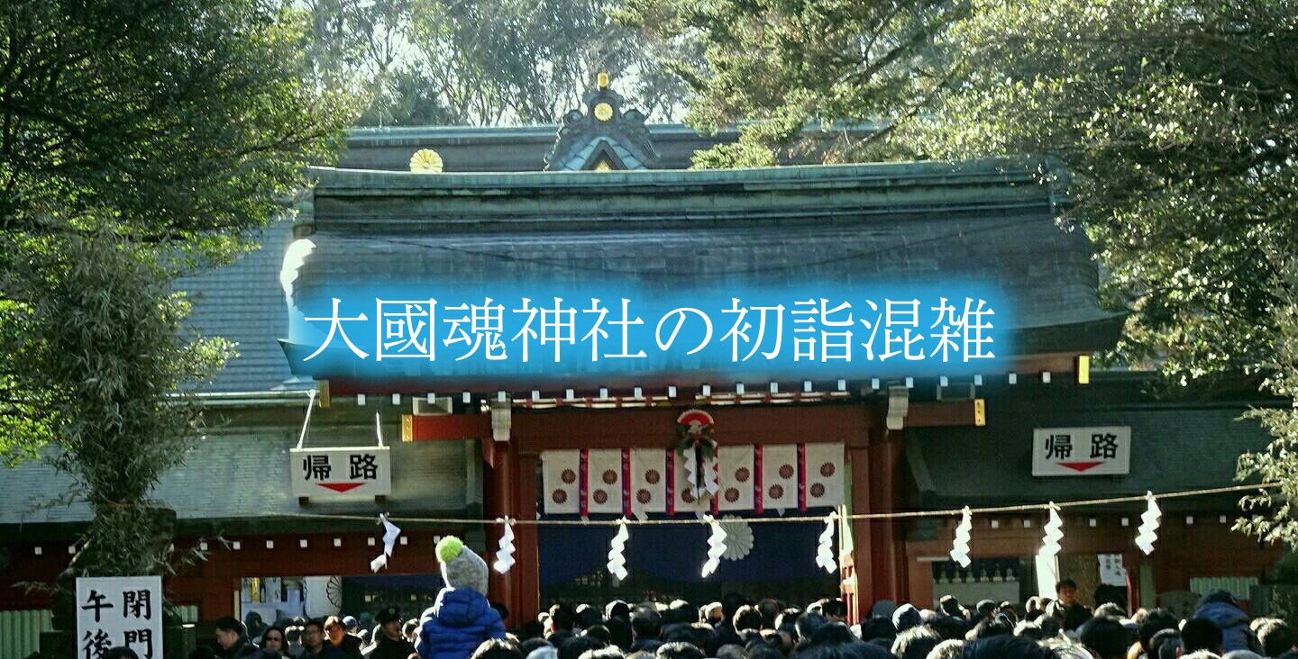 大國魂神社　初詣　混雑